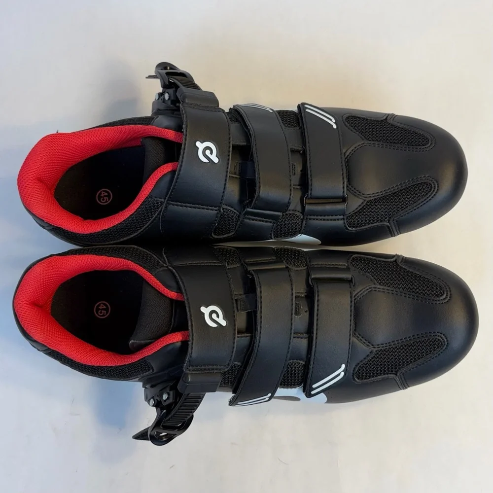Peloton Cycling Shoes Size 45 (Men's 11) Look Delta Cleats Black Spin Bike Ride